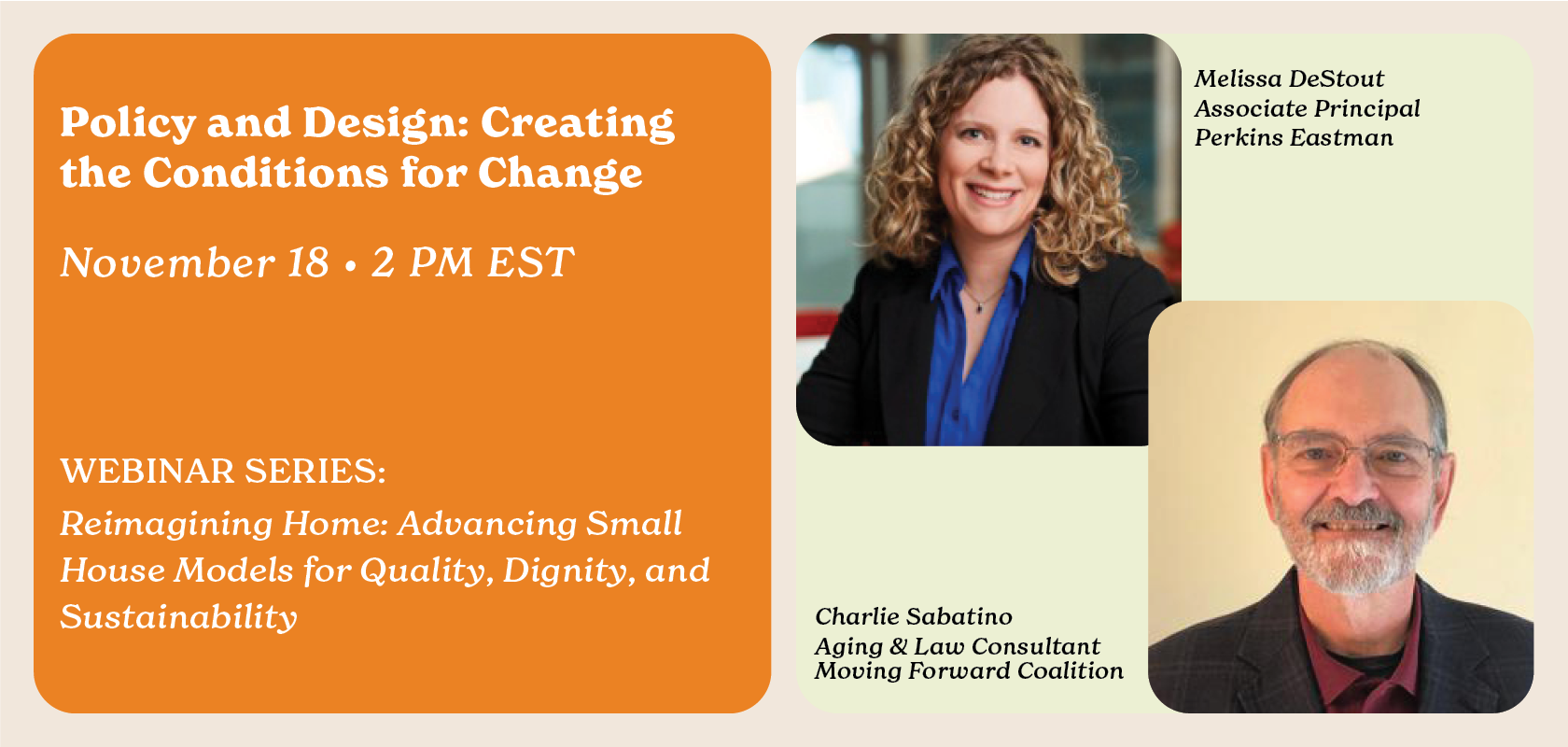 Policy and Design: Creating the Conditions for Change Webinar